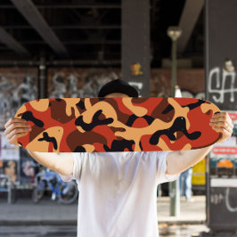 Oranje Camo Skateboard | Camo Skateboard