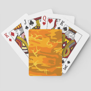 Oranje Camo Speelkaarten
