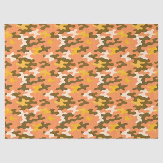 Oranje Camo Tissuepapier (Voorkant)