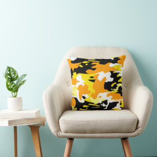 Oranje Camo Worpkussen Kussen