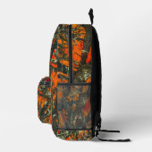 Oranje camouflage bedrukte rugzak (Rechts)