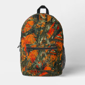 Oranje camouflage bedrukte rugzak (Voorkant)