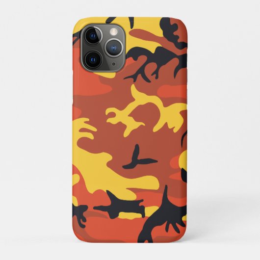 Oranje Camouflage Case-Mate iPhone Case (Achterkant)