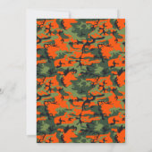 Oranje Camouflage eerste uitnodiging op zaterdag (Achterkant)