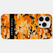 Oranje Camouflage Je naam personaliseren Case-Mate iPhone Case (Achterkant (horizontaal))