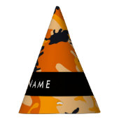Oranje camouflage Jouw naam personaliseren Feesthoedjes (Rechts)