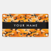 Oranje camouflage Jouw naam personaliseren Spandoek (Horizontaal)