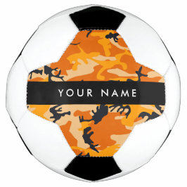 Oranje camouflage Jouw naam personaliseren Voetbal