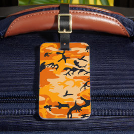 Oranje camouflage, leger bagagelabel
