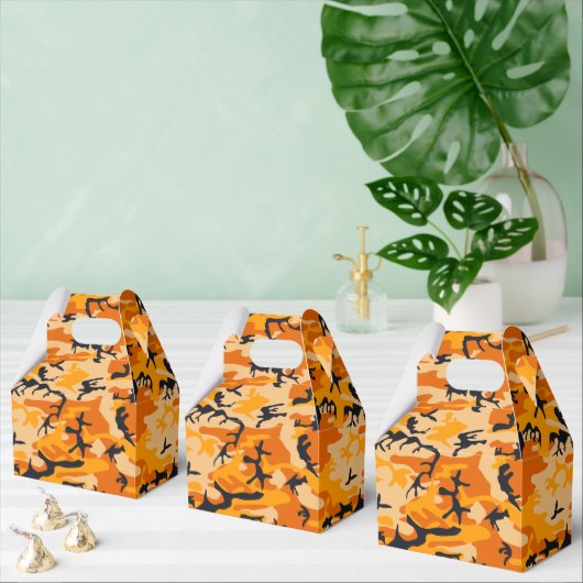 Oranje camouflage, leger bedankdoosjes (Meervoudige)
