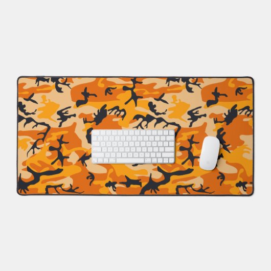 Oranje camouflage, leger bureaumat (Keyboard & Muis)