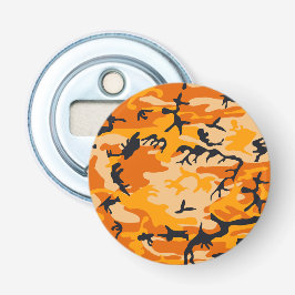 Oranje camouflage, leger button flesopener