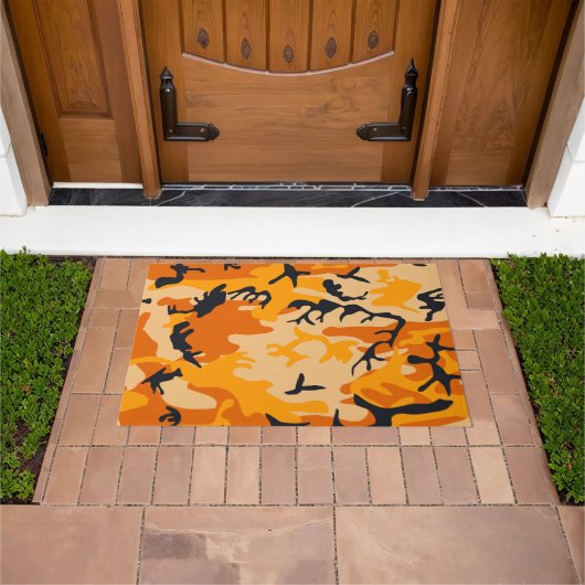 Oranje camouflage, leger deurmat (Buiten)