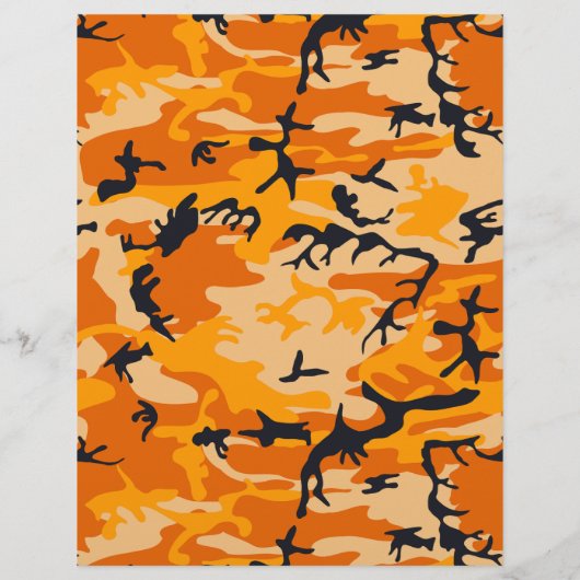 Oranje camouflage, leger flyer (Achterkant)