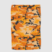 Oranje camouflage, leger golfhanddoek (Voorkant)
