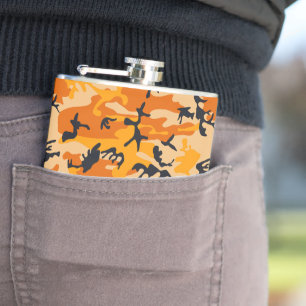 Oranje camouflage, leger heupfles
