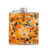 Oranje camouflage, leger heupfles (Voorkant)