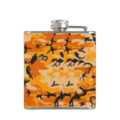 Oranje camouflage, leger heupfles (Achterkant)