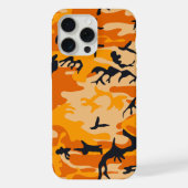 Oranje camouflage, leger iPhone hoesje (Achterkant)