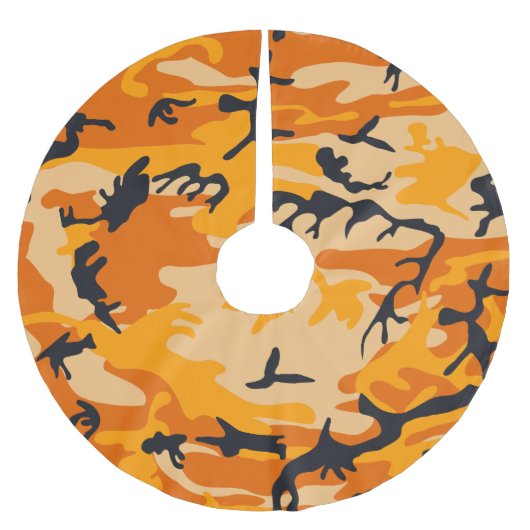 Oranje camouflage, leger kerstboom rok (Voorkant)