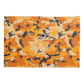 Oranje camouflage, leger kussensloop (Achterkant)