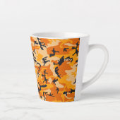 Oranje camouflage, leger latte mok (Rechts)