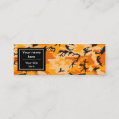 Oranje camouflage, leger mini visitekaartje (Achterkant)