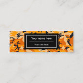 Oranje camouflage, leger mini visitekaartje (Achterkant)