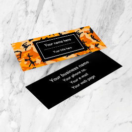 Oranje camouflage, leger mini visitekaartje