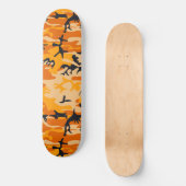 Oranje camouflage, leger persoonlijk skateboard (Voorkant)