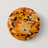 Oranje camouflage, leger ronde button 5,7 cm (Voorkant)