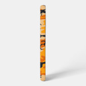 Oranje camouflage, leger samsung galaxy hoesje (Linkerkant)