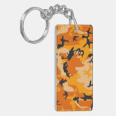 Oranje camouflage, leger sleutelhanger (Voorkant Links)
