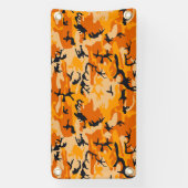 Oranje camouflage, leger spandoek (Verticaal)