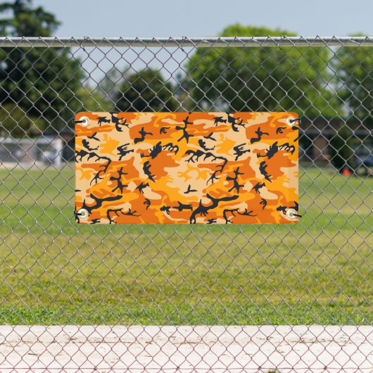 Oranje camouflage, leger spandoek (Insitu)