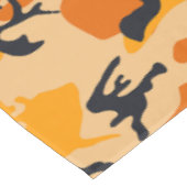 Oranje camouflage, leger tafelkleed (Gekanteld)