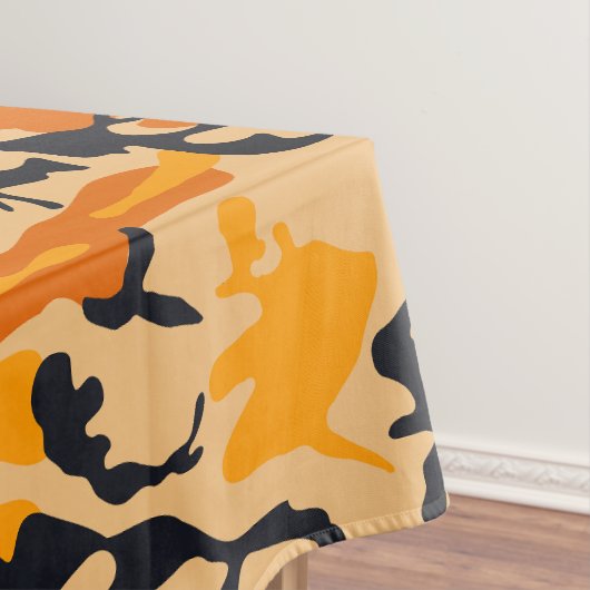 Oranje camouflage, leger tafelkleed (Voorbeeld)