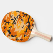 Oranje camouflage, leger tafeltennisbatje (Zijkant)