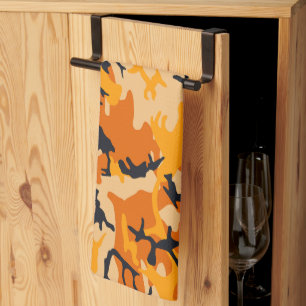 Oranje camouflage, leger theedoek