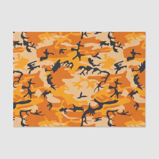 Oranje camouflage, leger tissuepapier (Voorkant)