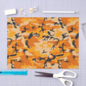 Oranje camouflage, leger tissuepapier (Craft)