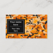 Oranje camouflage, leger visitekaartje (Achterkant)