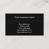 Oranje camouflage, leger visitekaartje (Voorkant)