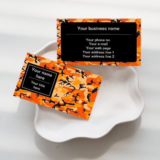 Oranje camouflage, leger visitekaartje