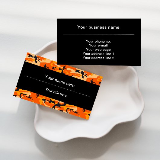 Oranje camouflage, leger visitekaartje