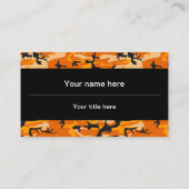 Oranje camouflage, leger visitekaartje (Achterkant)