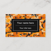 Oranje camouflage, leger visitekaartje (Achterkant)