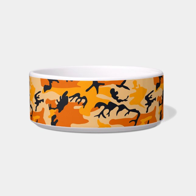 Oranje camouflage, leger voerbakje (Voorkant)