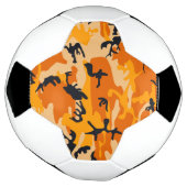 Oranje camouflage, leger voetbal (Gedraaid)