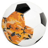 Oranje camouflage, leger voetbal (Drie kwart)